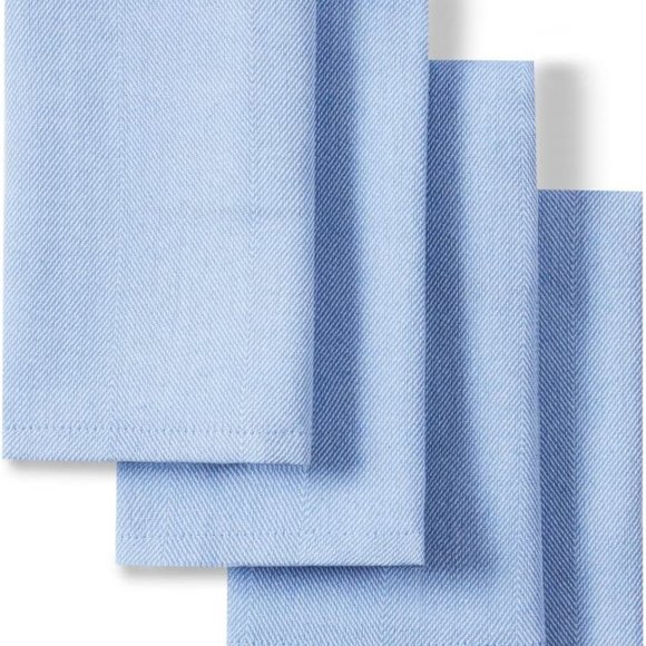 Fiesta Other - Fiesta Margarita Napkins Zig Zag blue,lapis, 19x19 Set of 4, cotton, polyester